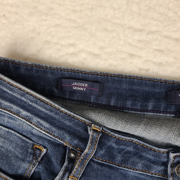 Vigoss Jeans Womens 14x29 Blue Classic Fit Jagger Skinny Dark Wash Denim * - Picture 8 of 15